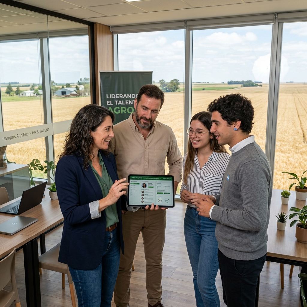 Equipo de Cerealera Naveyra trabajando en el agro argentino